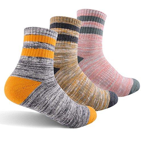 Women's Hiking Walking Socks, FEIDEER Multi-pack Outdoor Recreation Socks Wicking Cushion Crew Socks