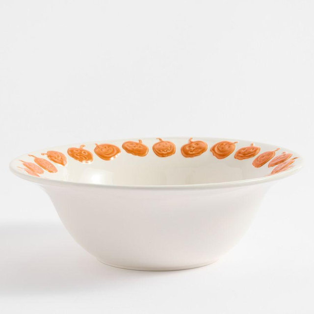 Jack-O-Lantern Stoneware Icon Serving Bowl