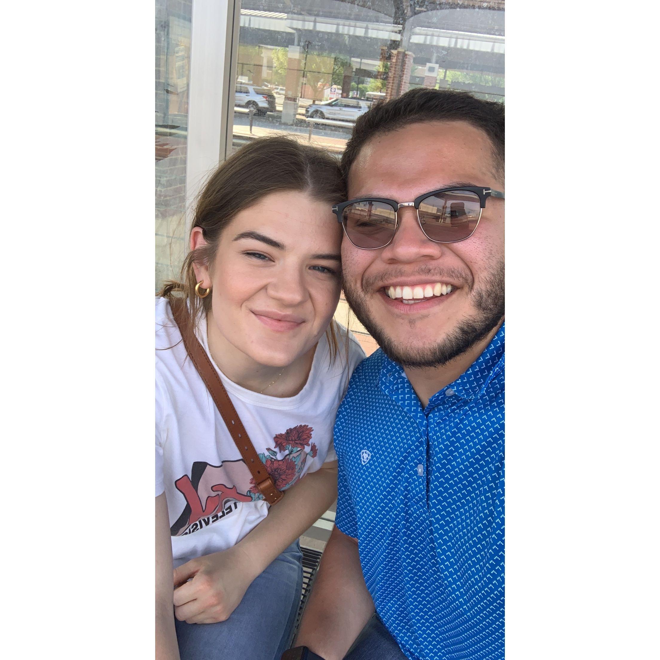 This was taken on one of Caitlyn's favorite dates, they started dating the day after this!