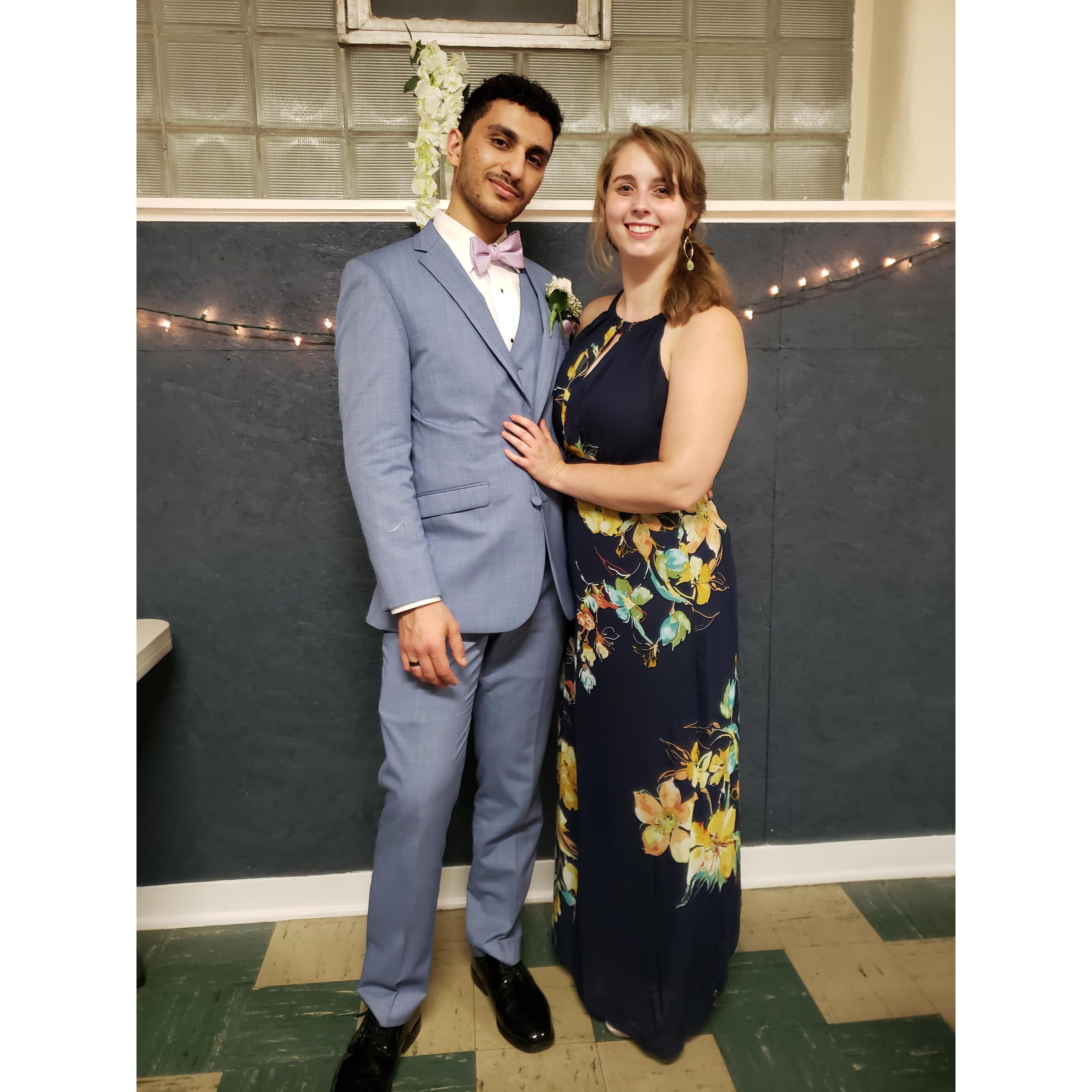 Little did Micaelyn know, Tony was going to propose just two weeks after the night this picture was taken!