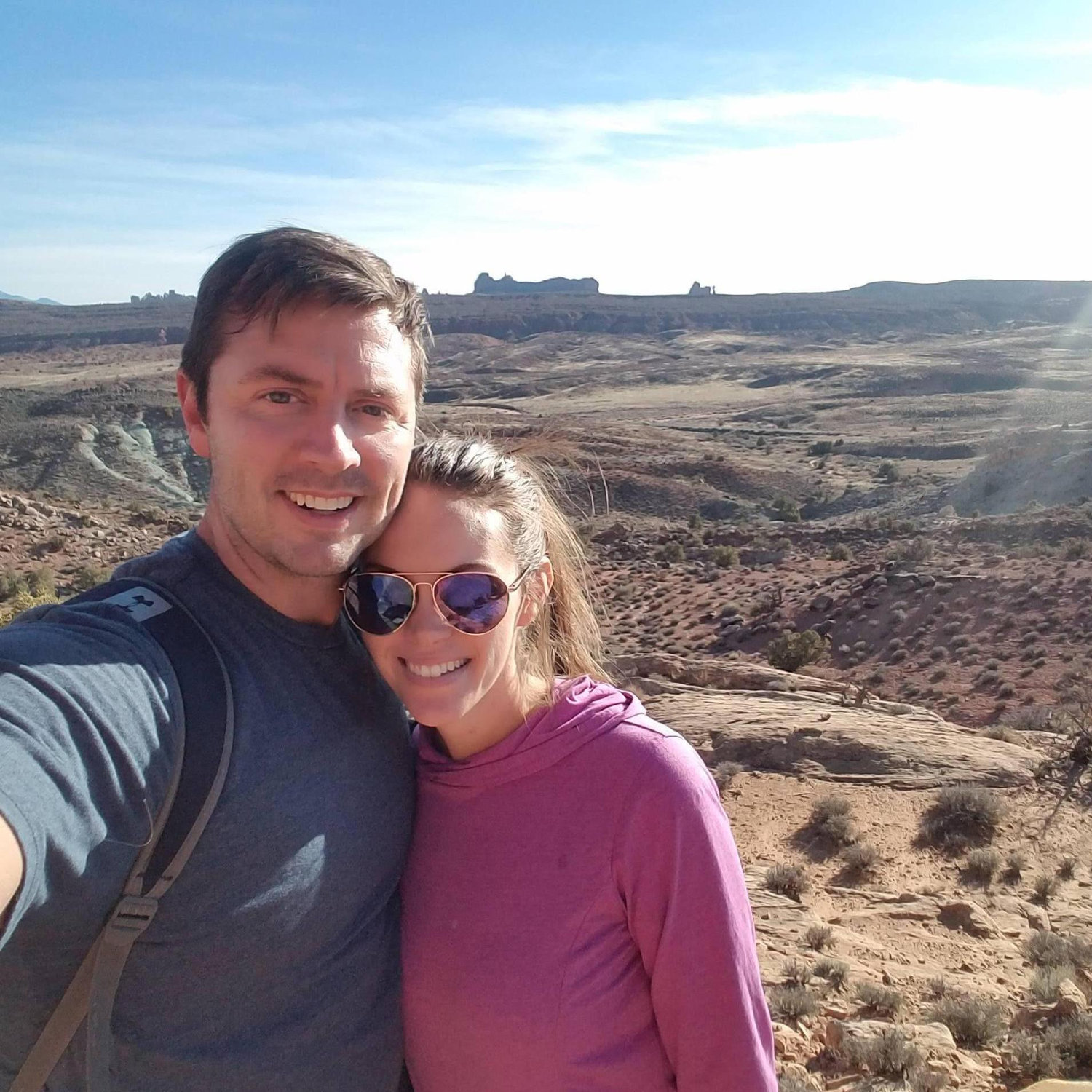 Hiking the Fiery Furnace in Moab, November 2018.