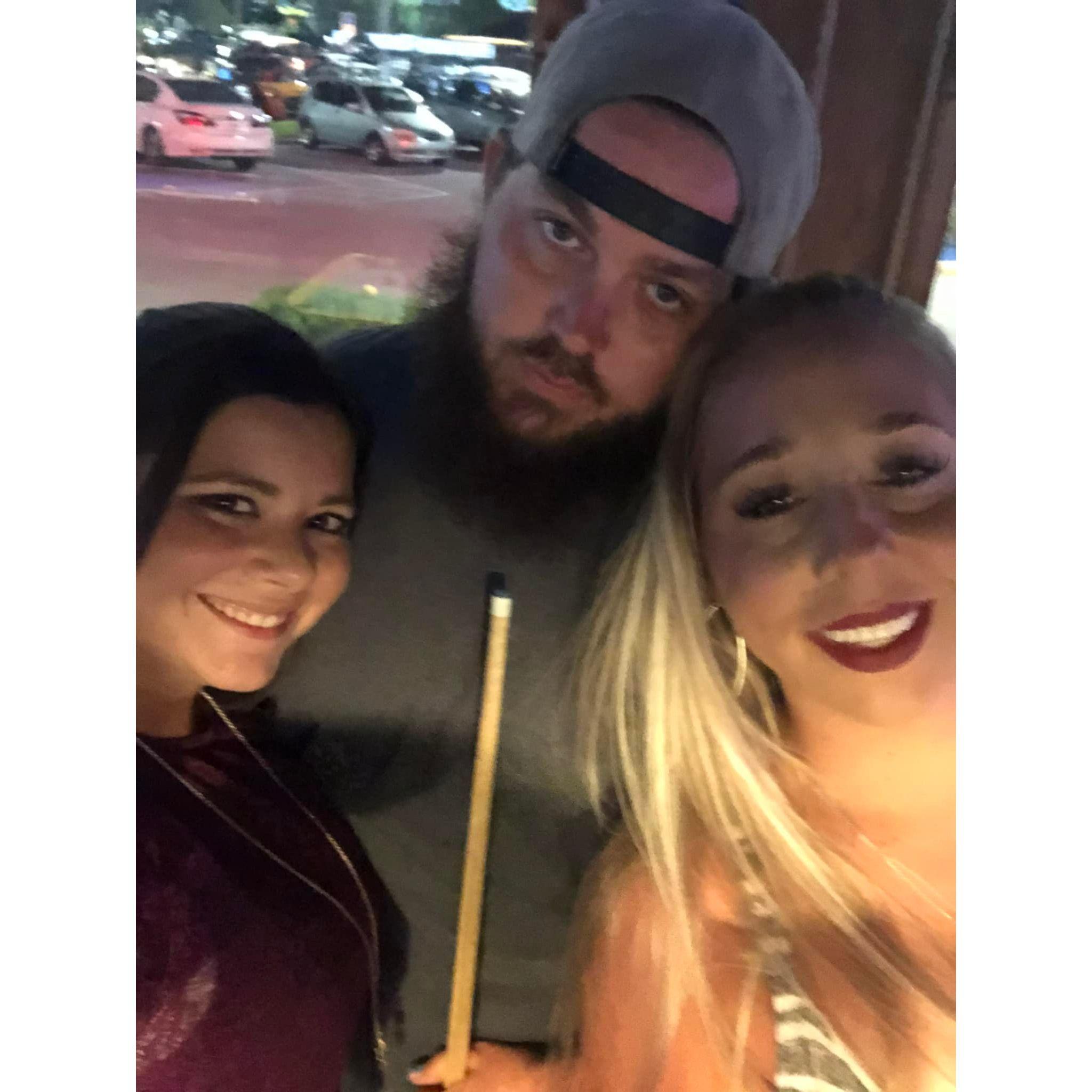 With Sean's sister, Ashley.