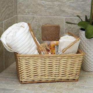 Handwoven Market Basket with Durable Metal Anchors