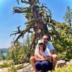 Engaged in the Tahoe Forest.