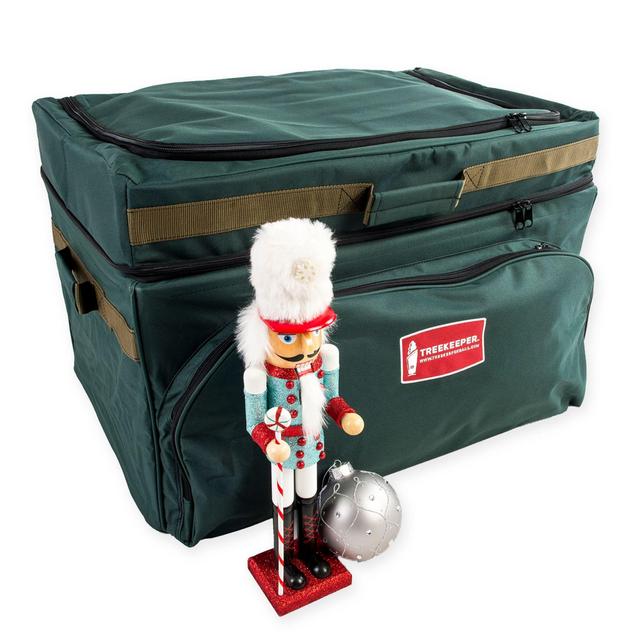 TreeKeeper Deep Pocket Ornament Storage Bag in Green