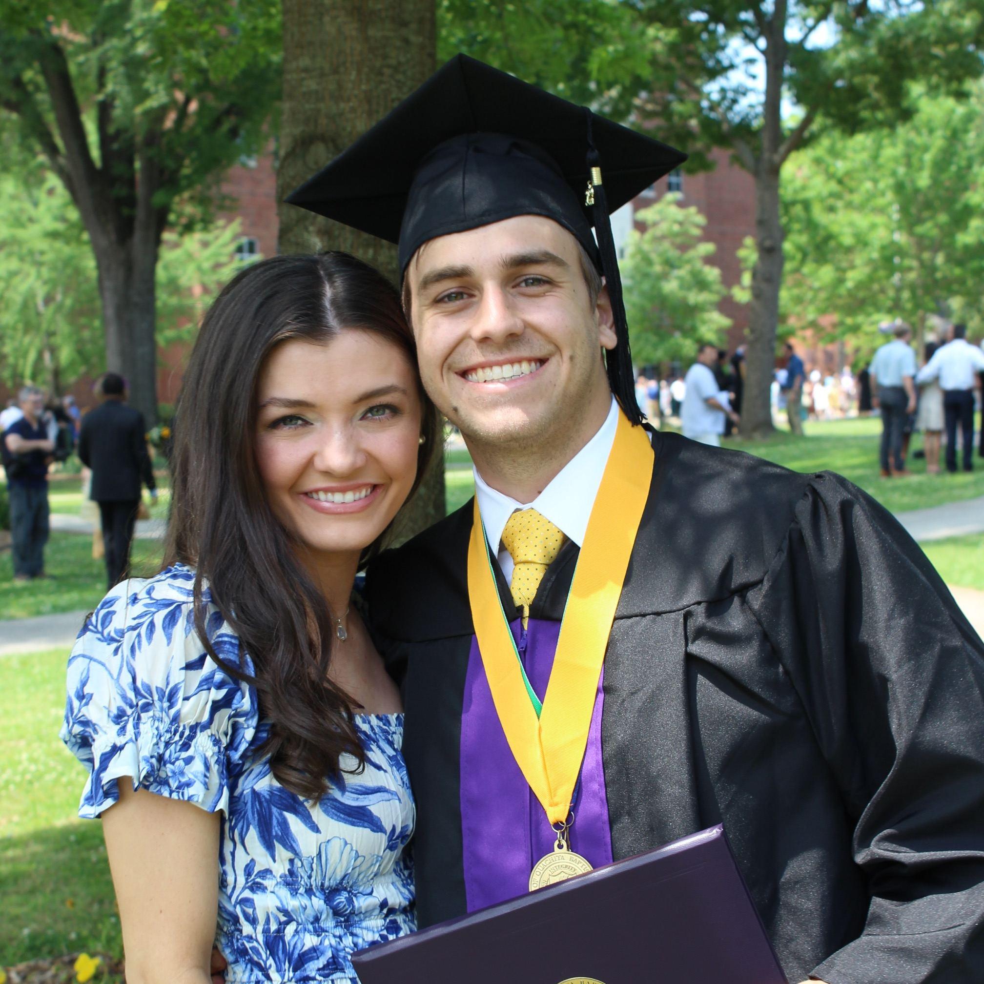 Gage's college graduation from OBU
