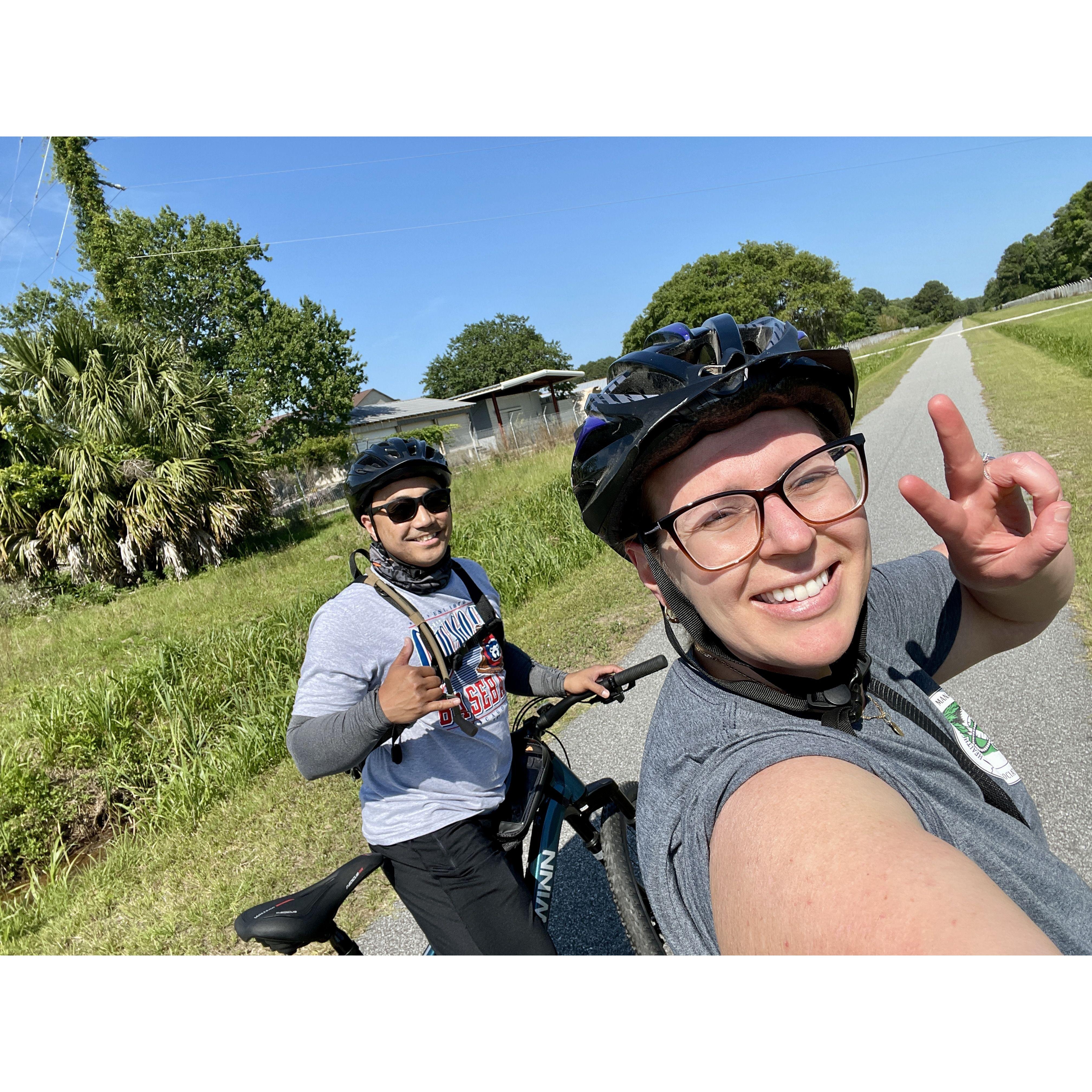 Biking the west ashley greenway