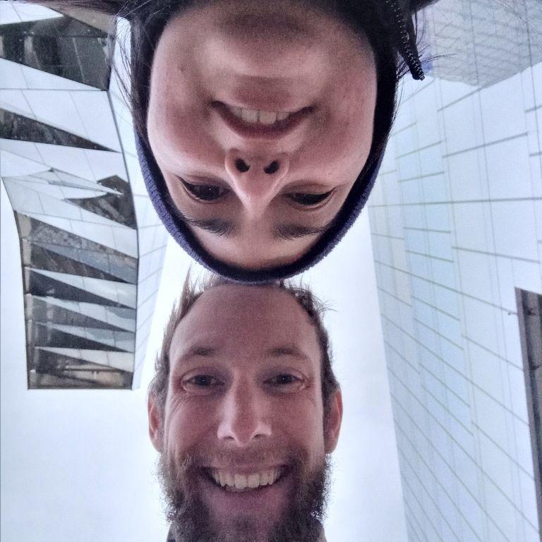 Hanging out around Barcelona and realizing we were both lost tourists.