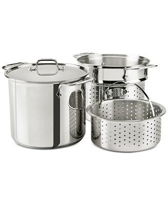 All Clad - Multicooker with Steaming and Pasta Inserts