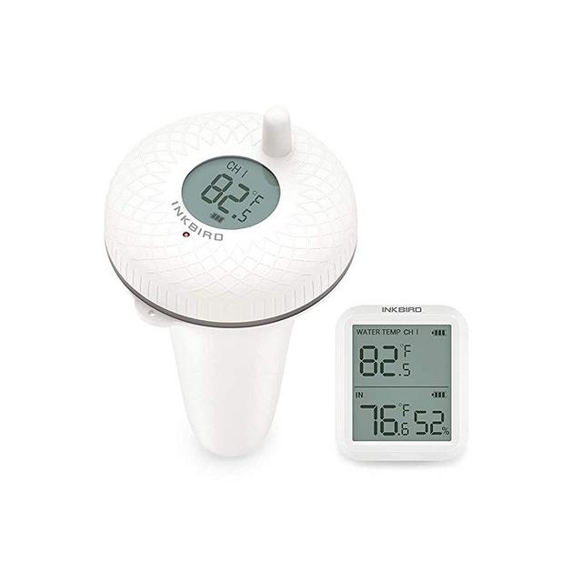 Inkbird IBS-P01R Wireless Pool Thermometer Floating Easy Read, Remote Pool Thermometer for Swimming Pool, Bath Water, and Hot Tubs