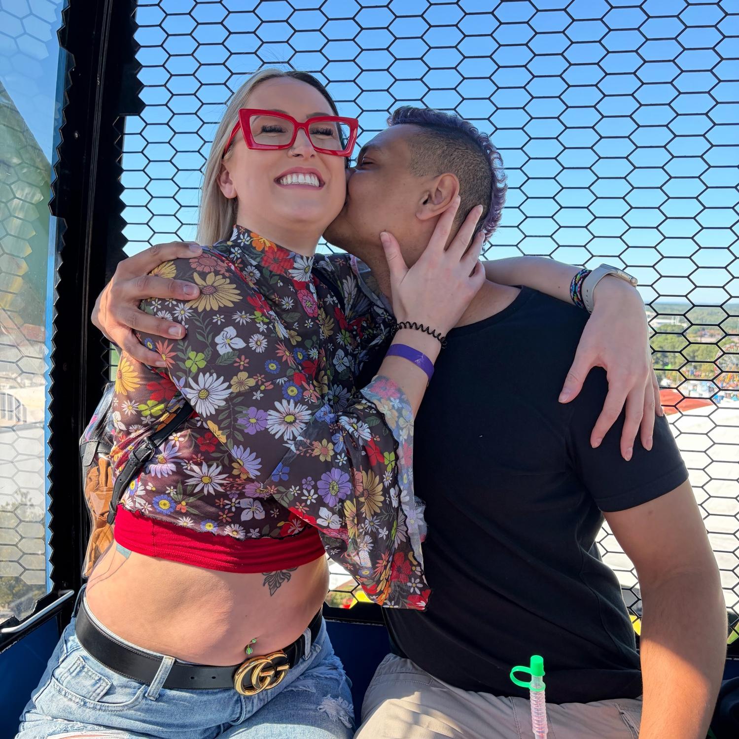 On the ferris wheel at the NC State Fair🎡🎟️