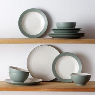 Colorwave Coupe 12-Piece Dinnerware Set, Service for 4