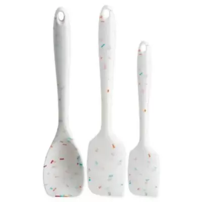 Trudeau 3-Piece Silicone Spatula Set in Confetti