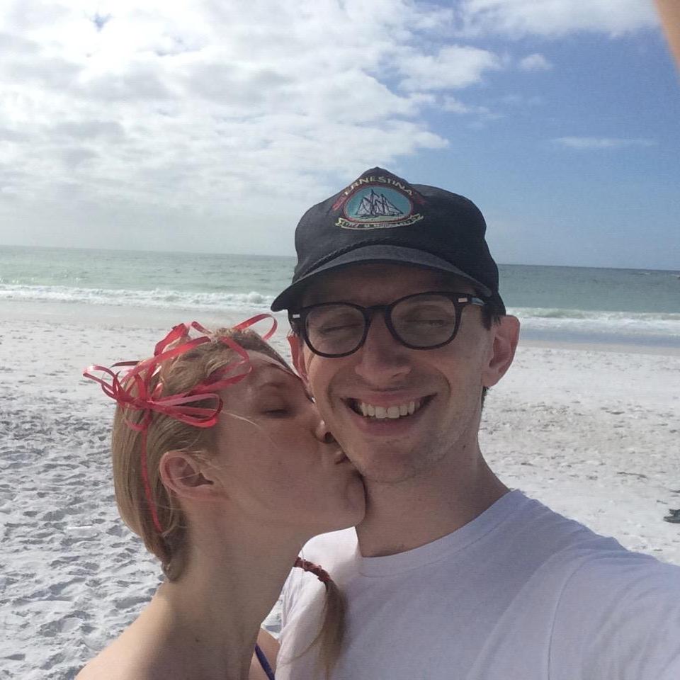 We celebrated Christmas on the beach. Sarasota, FL, 2015.