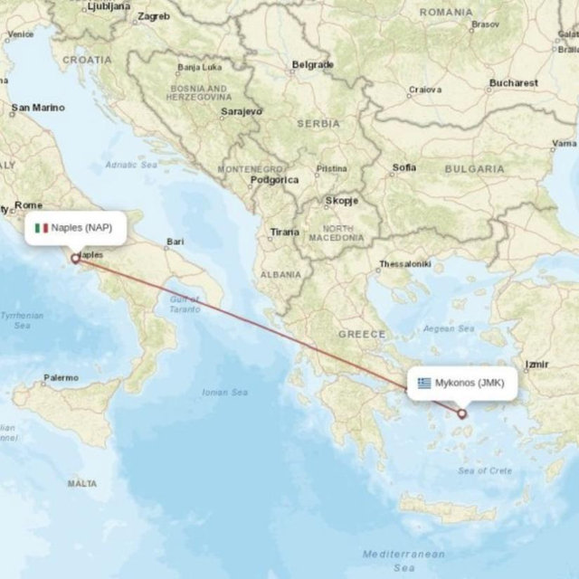 Flight to our Greek Island Honeymoon