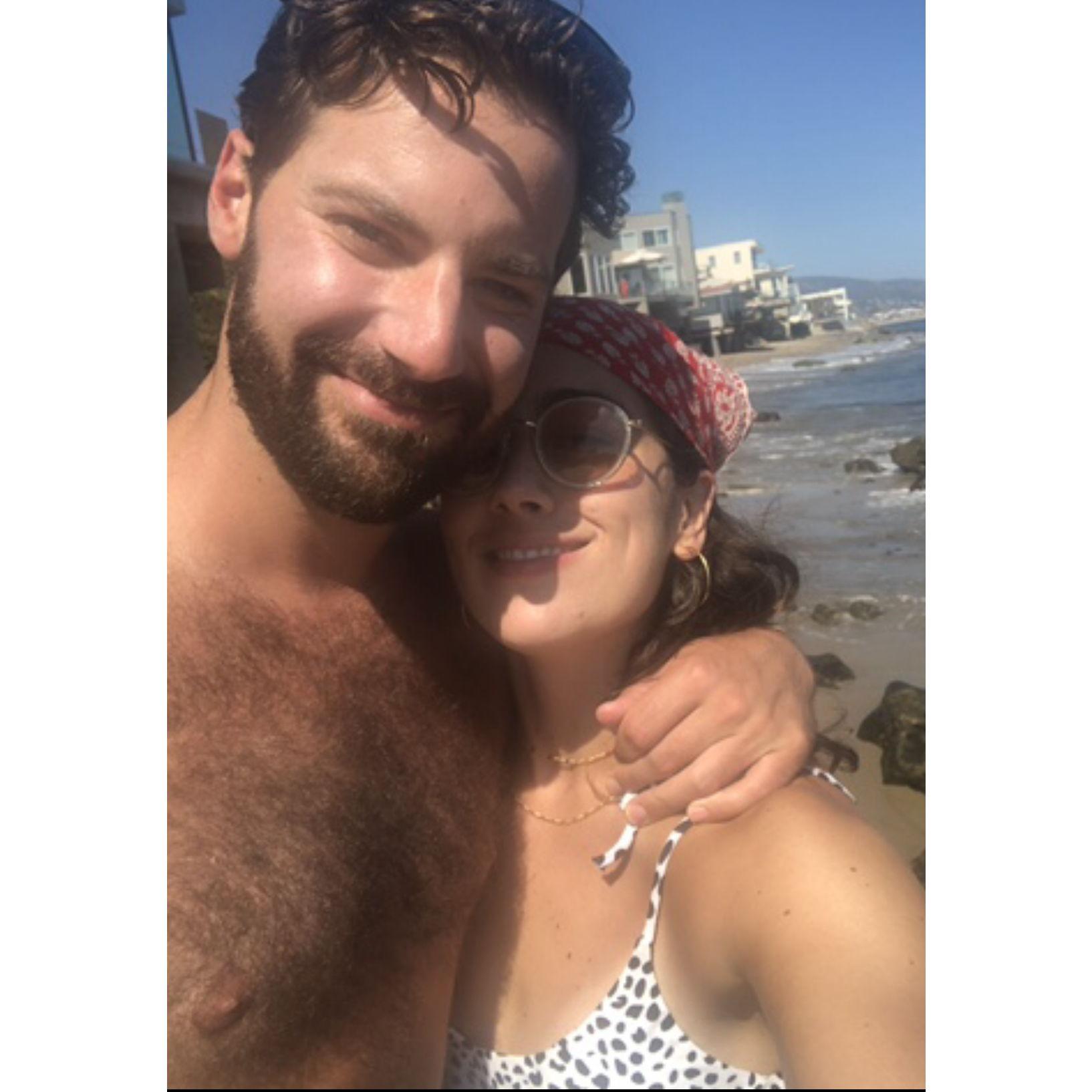 Our first beach date in Malibu