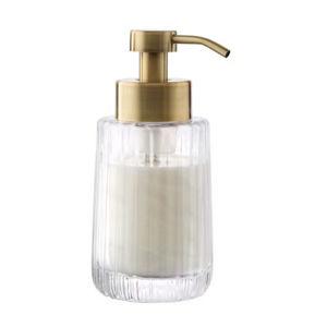Ribbed Glass Foaming Soap Pump