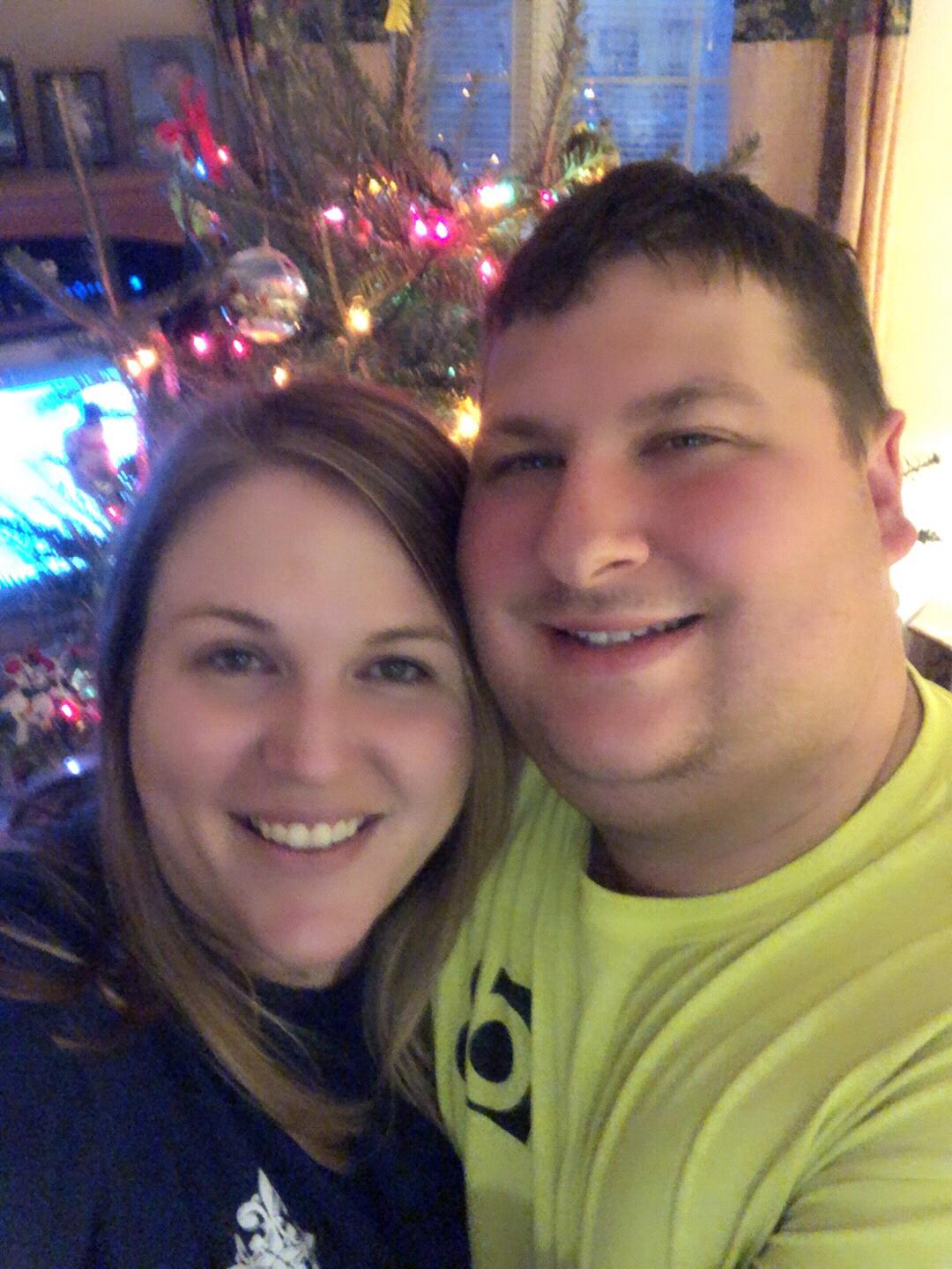 Christmas decorating at CJ’s mom’s home. We attempted a photo with Beau but he didn’t want to cooperate