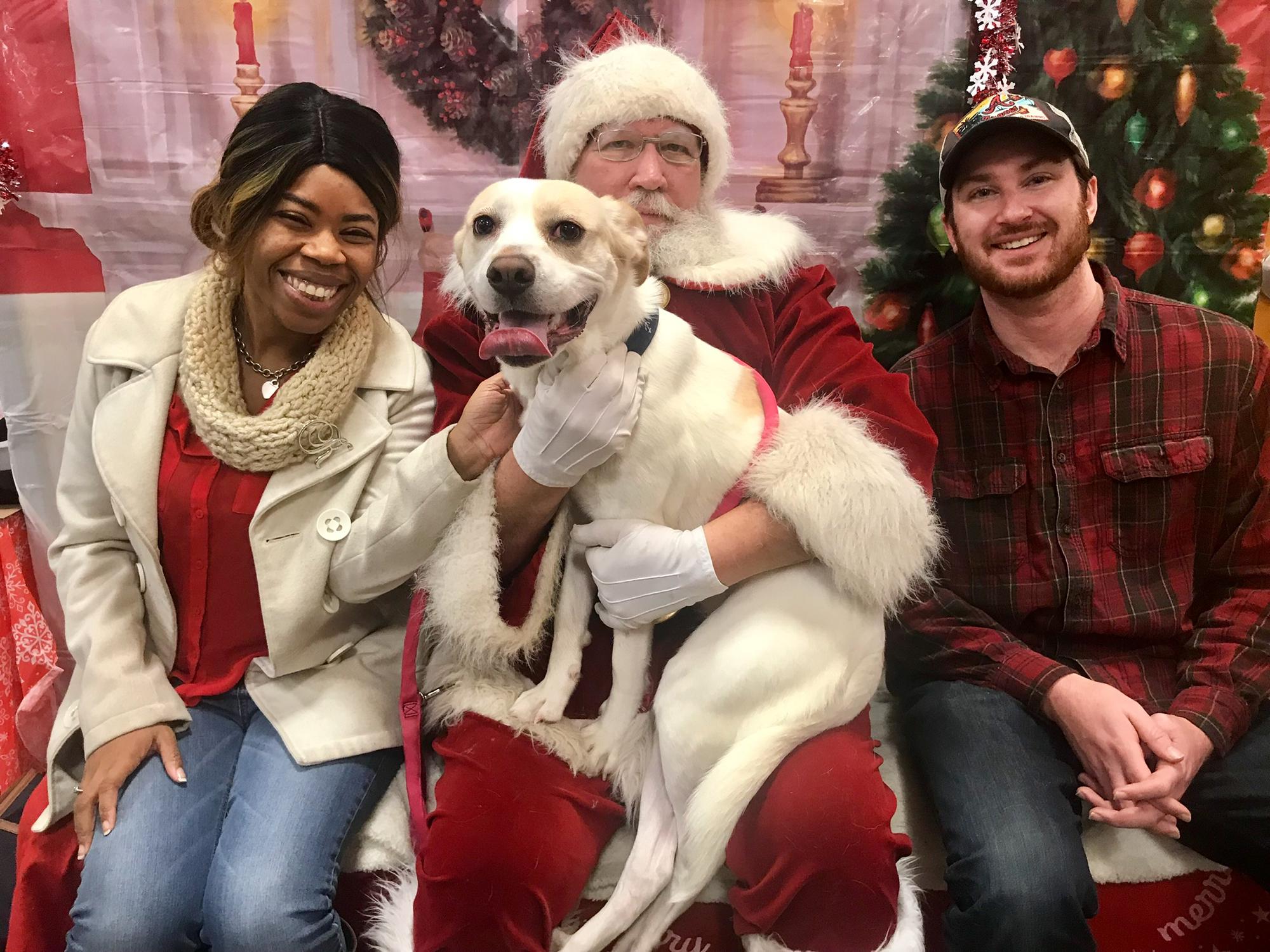 Our happy little family minus Santa.