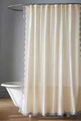Maeve Scalloped Shower Curtain