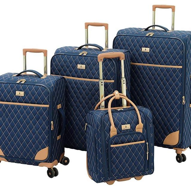 LONDON FOG Queensbury 4 Piece Spinner Set, Navy
