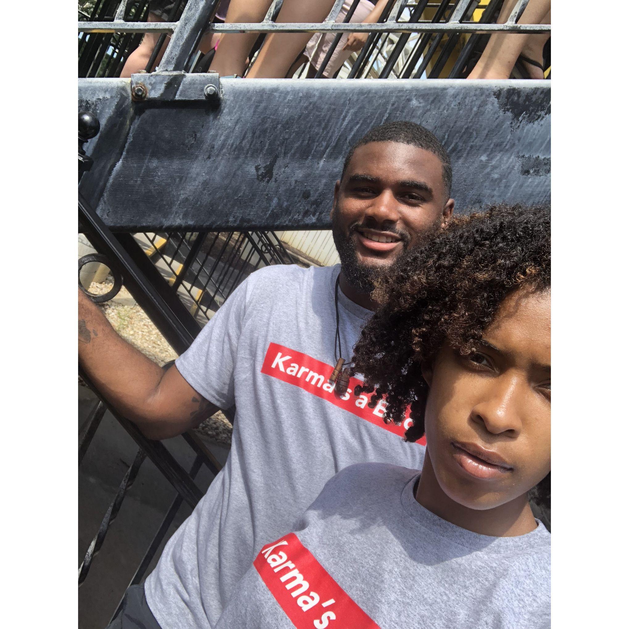 Riding roller coasters in Hershey Park!