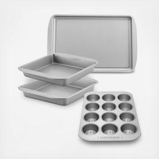 Nonstick  4-Piece Dessert Muffin Pan Set