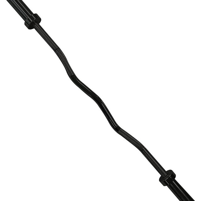 CAP Barbell 47-Inch Olympic EZ Curl Bar for 2-Inch Weight Plates | Multiple Options