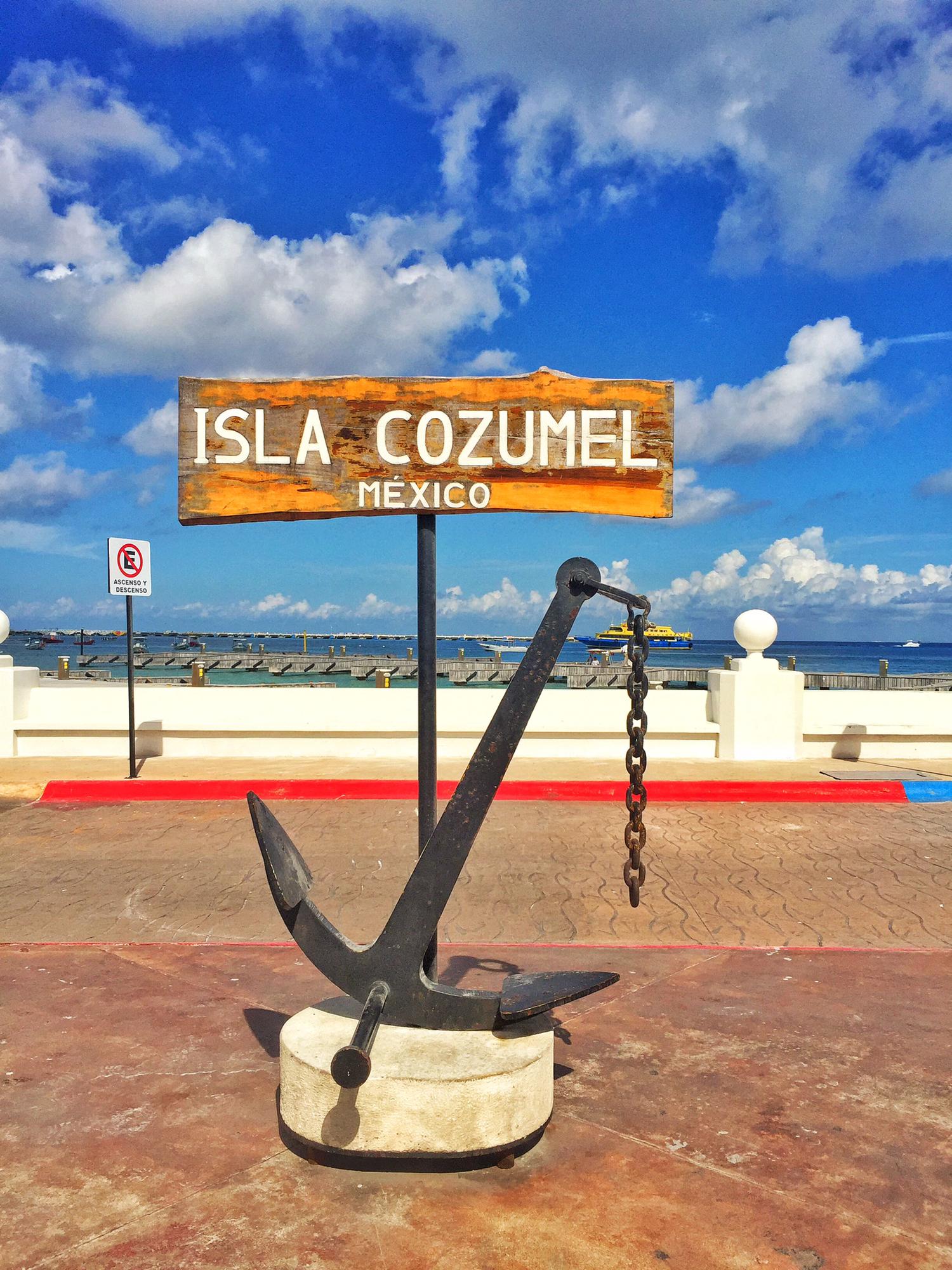 Ferry entrance on Cozumel