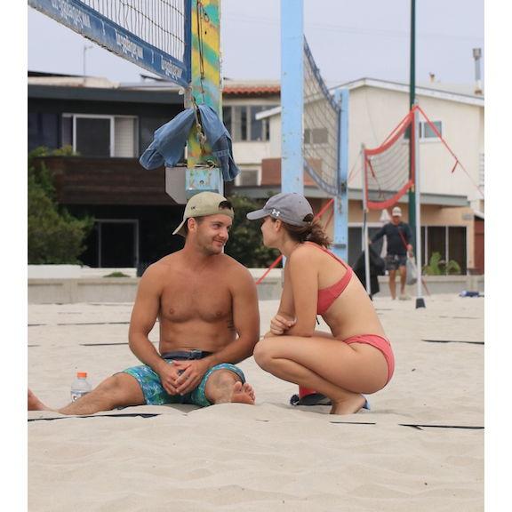 Snapped by a friend during another weekly beach volleyball session
