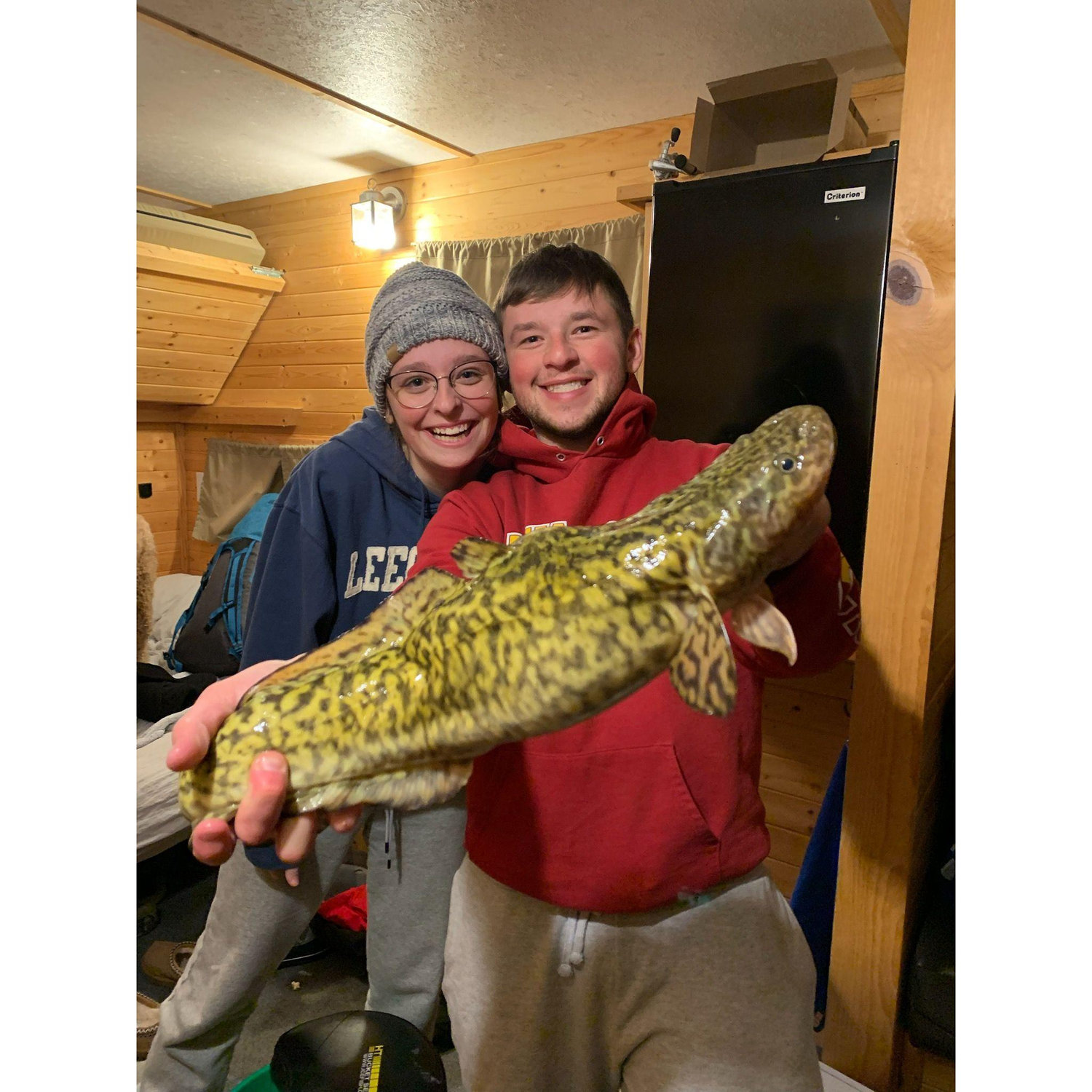 Marin and Jake share a passion for fishing, and this was something they immediately bonded over as Marin would work 6 am-2 pm, then come home and go out fishing with Jake
