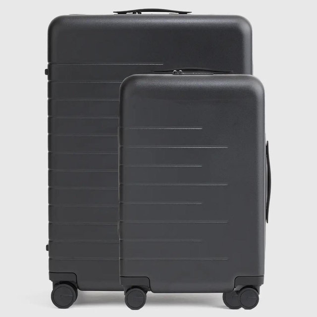 Carry-On & Large Check-In Suitcase Set - Black