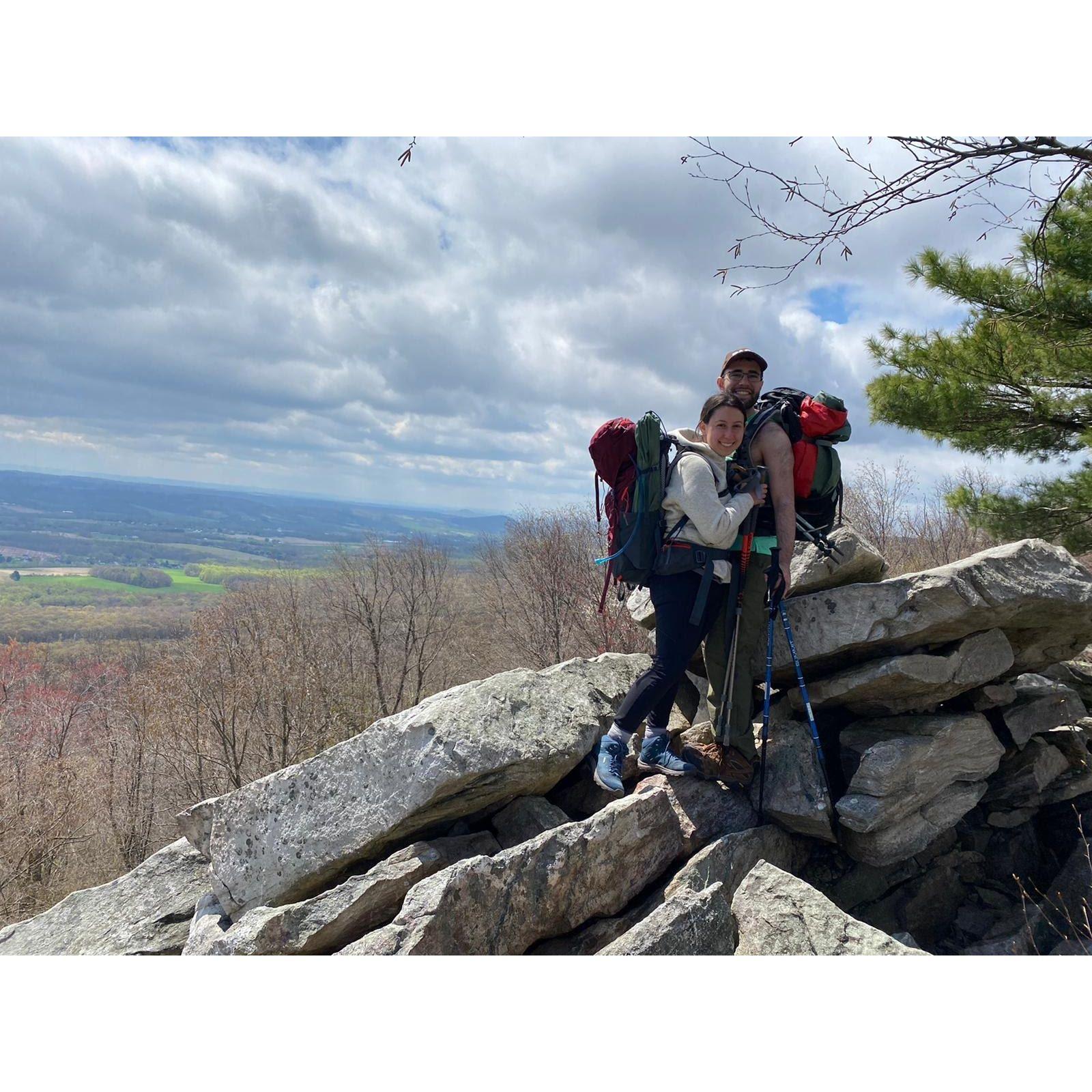 Backpacking trip on the Appalachian Trail in CT.