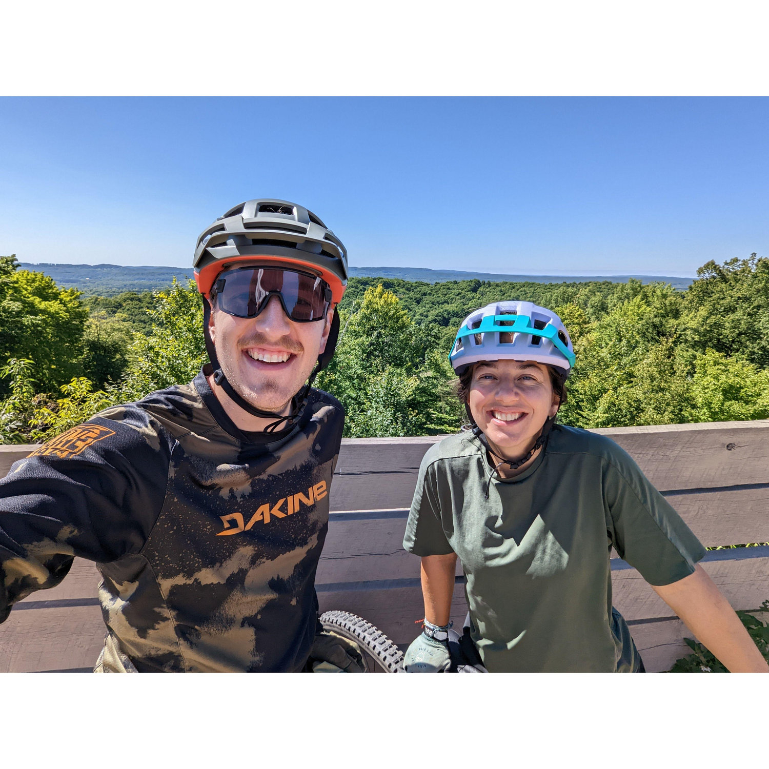 Downhill mountain biking at Crystal Mountain in Michigan