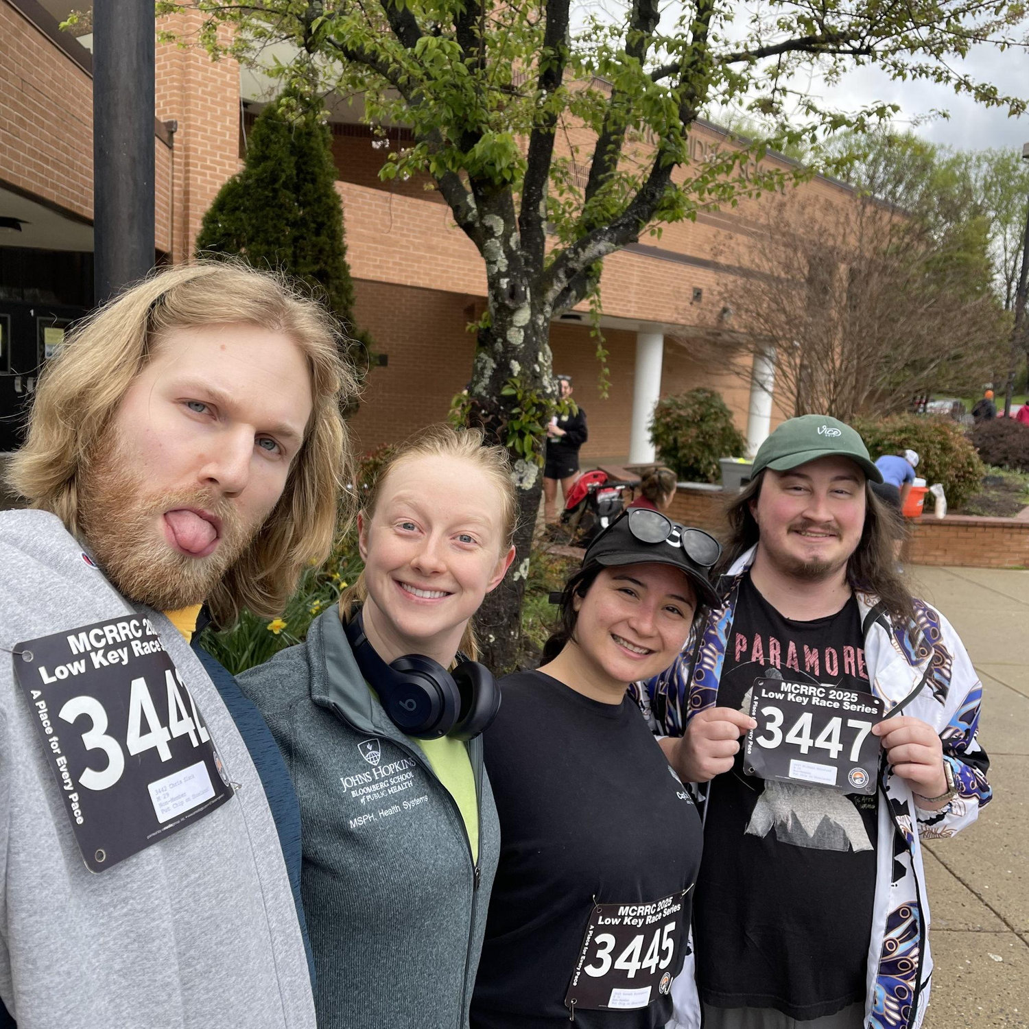 Not in picture - We decided to get engaged in the car before running this 5k.
