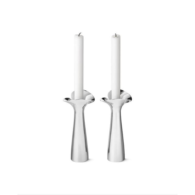 Georg Jensen Bloom Botanica Candleholder, 2 Piece