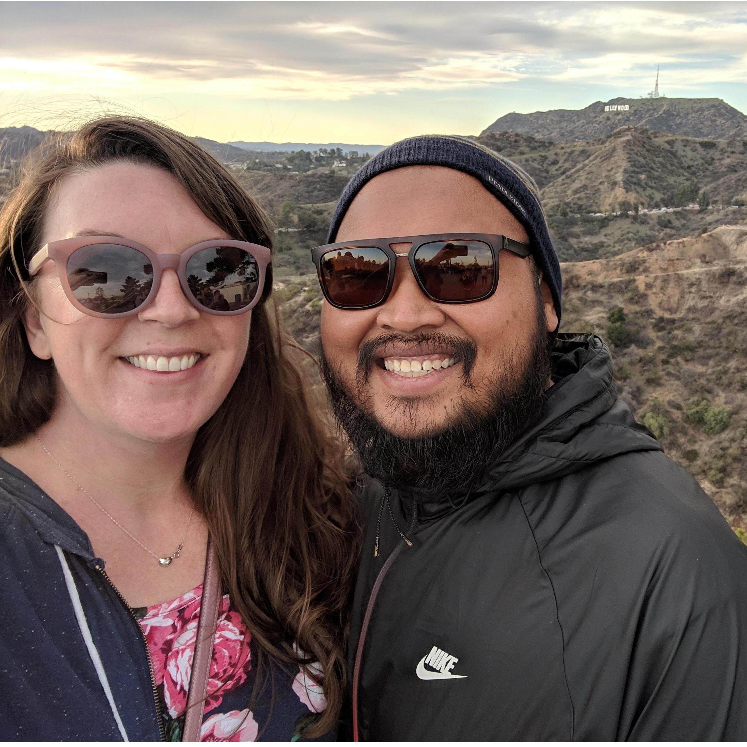 At the Griffith Observatory on one of our first dates.