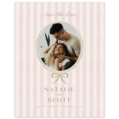 Pale Pink Wedding Digital Save the Date - Clematide Photo