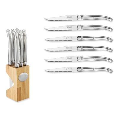 Laguiole Jean Dubost 6-Piece Steak Knife Block Set