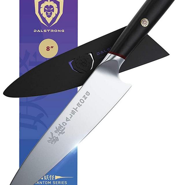 DALSTRONG Chef Knife - 8" - Phantom Series - Japanese High-Carbon - AUS8 Steel - Sheath