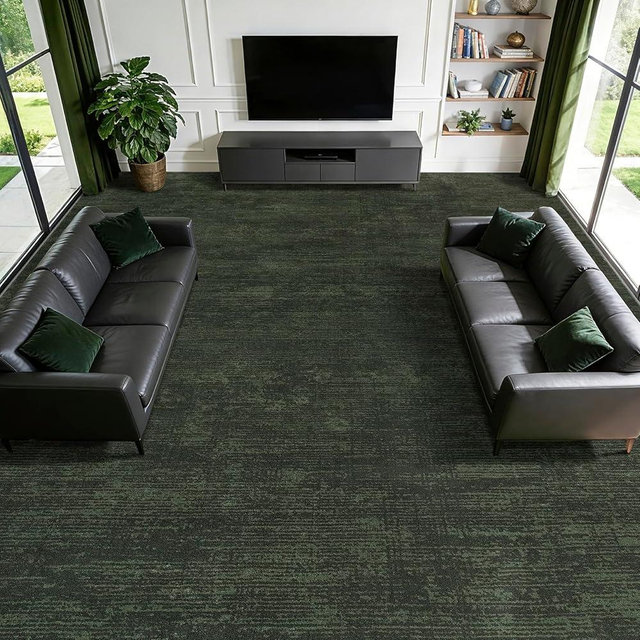 LIANLAM Washable Rug 8x10 Area Rugs for Living Room - Stain Resistant Non-Slip Backing Boho Rug for Bedroom,Durable & Ultra-Thin Vintage Large Area Rug(8' x 10',Dark Green)