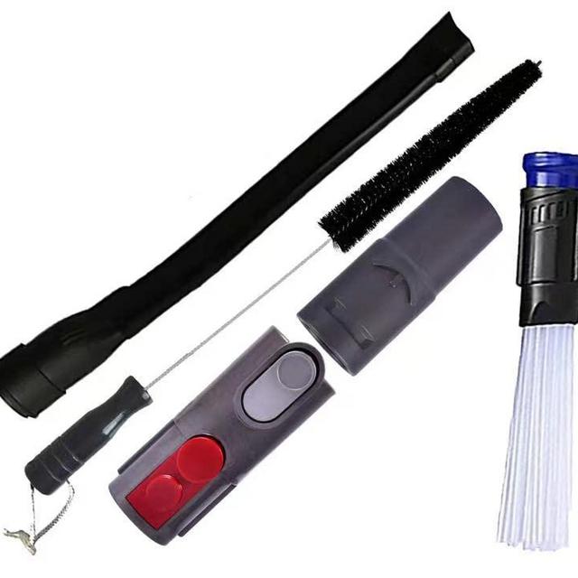 Dryer Vent Cleaner Kit 4 Pack Dryer Lint Brush Vent Trap Cleaner Long Flexible Refrigerator Coil Vacuum Attachment