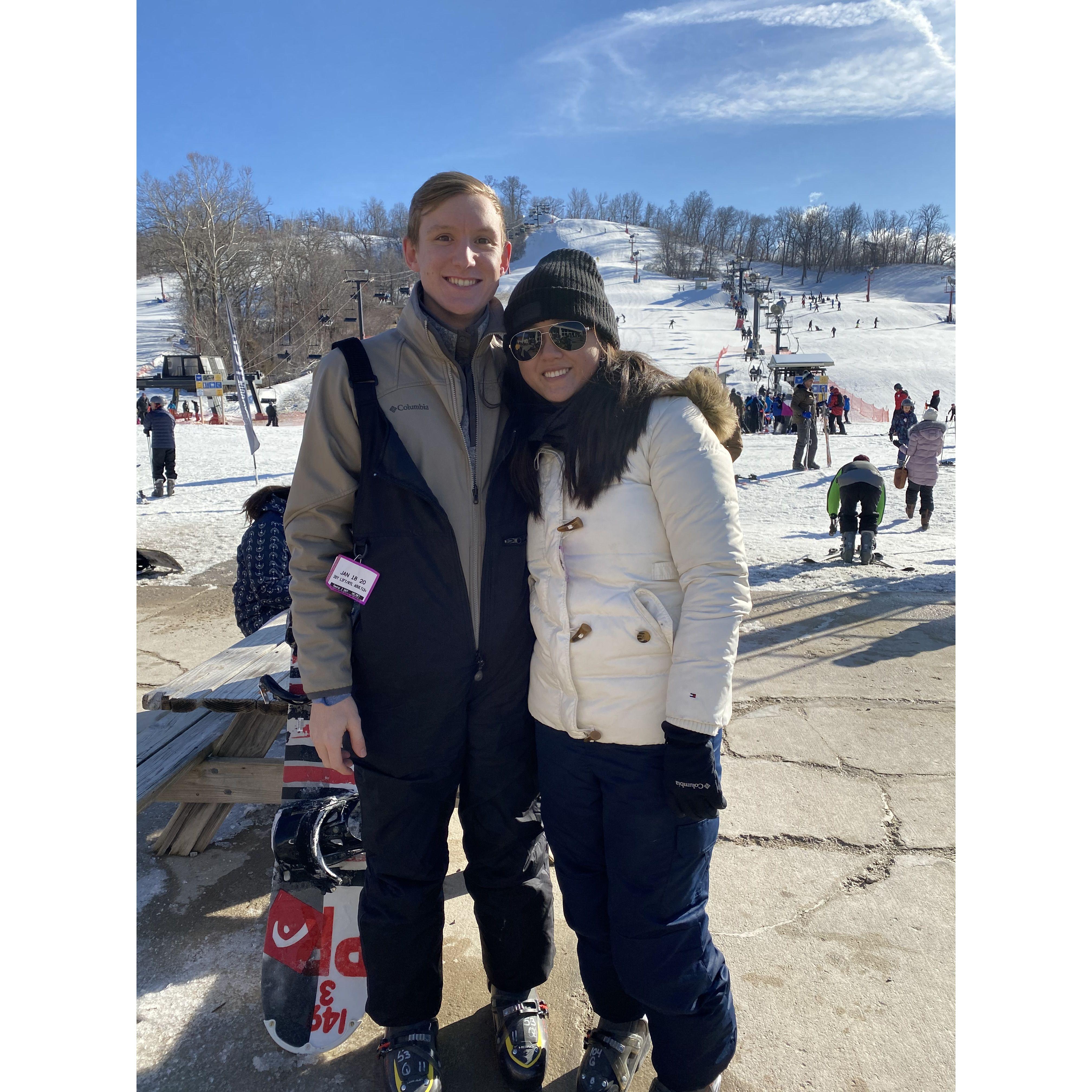 A first... and last ski trip together