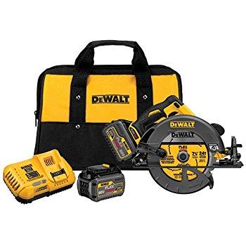DEWALT DCS575T1 FLEXVOLT 60V MAX Brushless Circular Saw with Brake and 1 Battery Kit, 7-1/4"