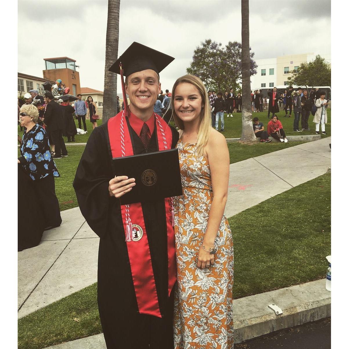 Jimmy's college graduation from SDSU!