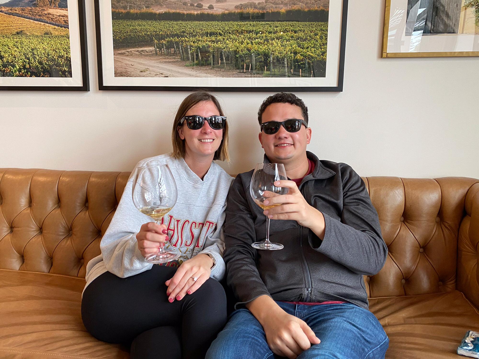 Celebrating our engagement in Santa Barbara - December 2019