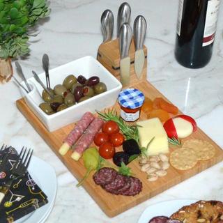 Engraved Buxton 10-Piece Charcuterie Board & Tool Set
