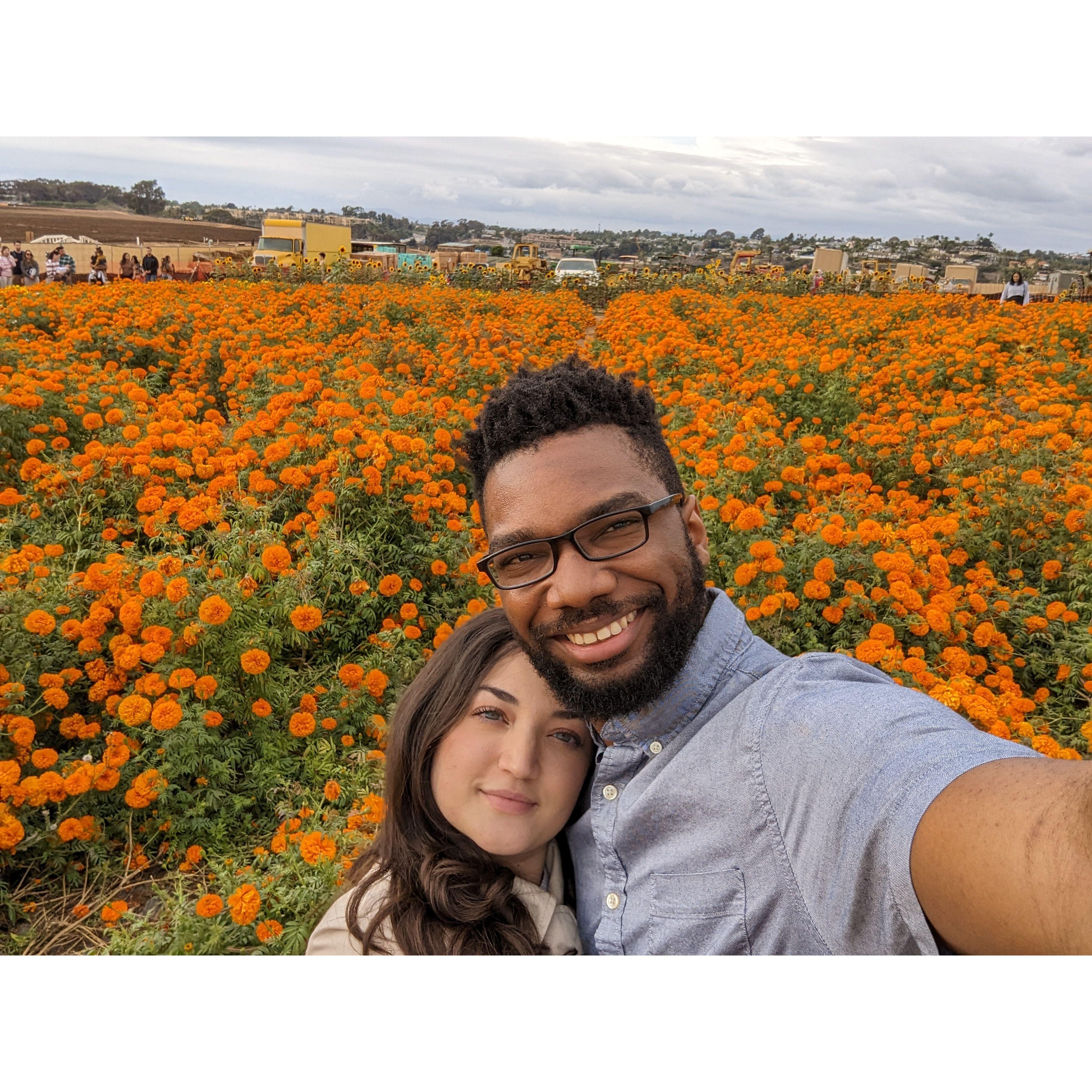 Stopped by a flower patch while scouting for venues!