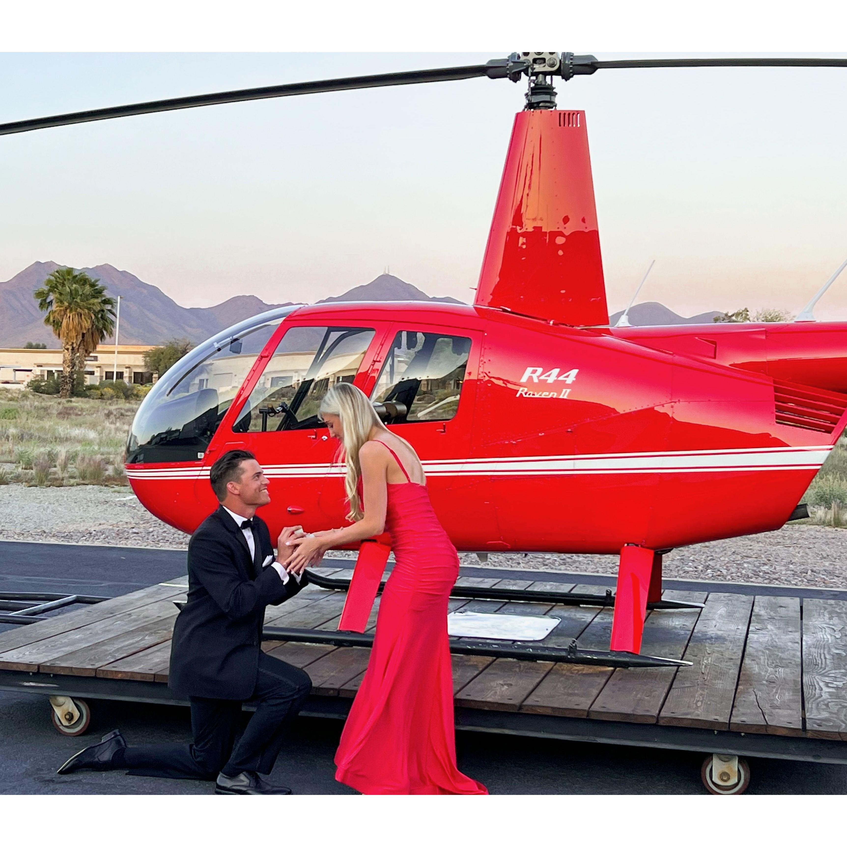 4/1/2023: After we landed, I was surprised with the big question!