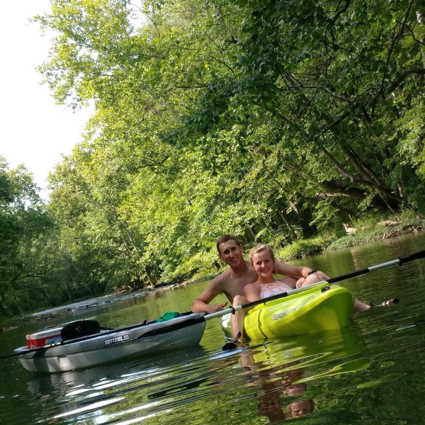 Someone got tired of paddling..